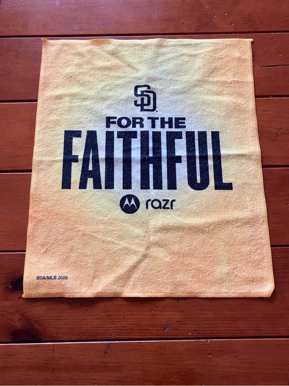 Bright Yellow San Diego Padres Rally Towel